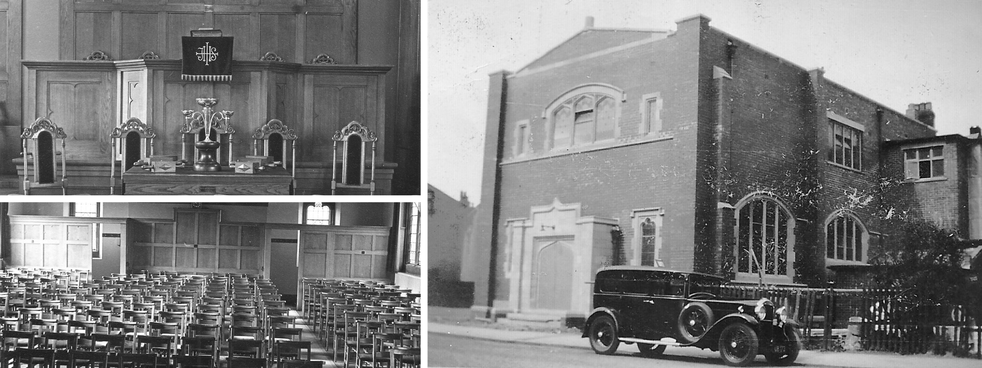 The new Olivet Baptist Church, inside and out.